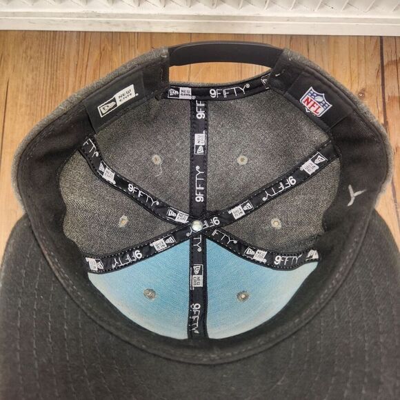 Seattle Seahawks New Era 950 Snapback Hat Cap Gray Logo NFL Sports Flat Bill - Picture 9 of 10